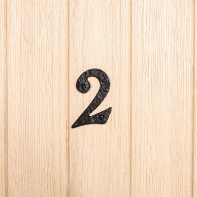 8.7cm H Iron House Number