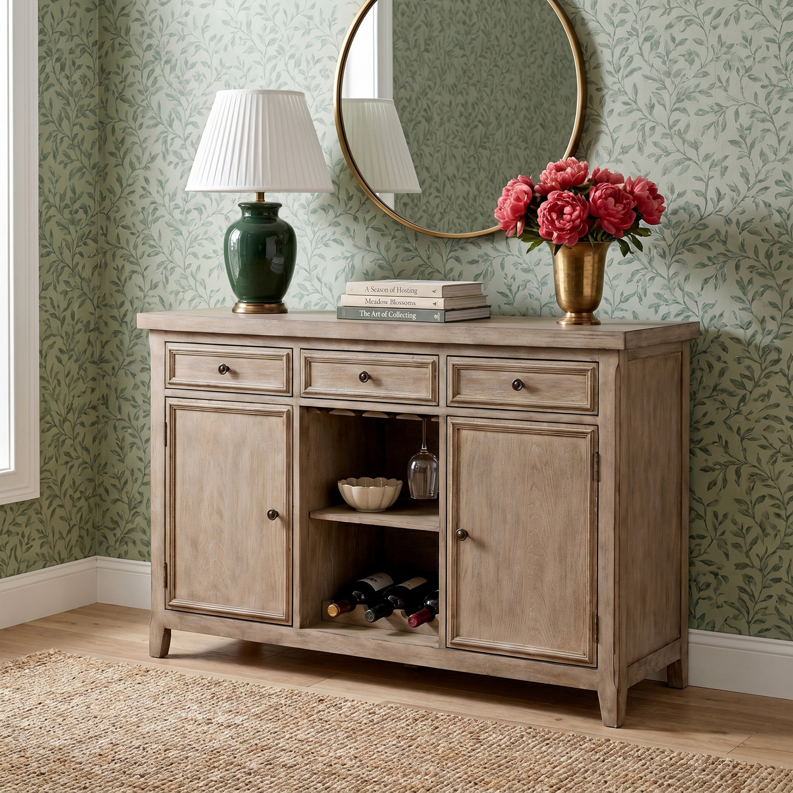 Chianti Sideboard, Rustic Natural Tone