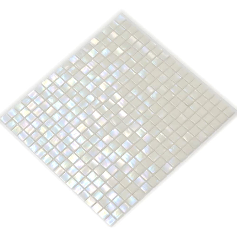 Skosh 0.6" x 0.6" Glass Grid Mosaic Wall & Floor Tile