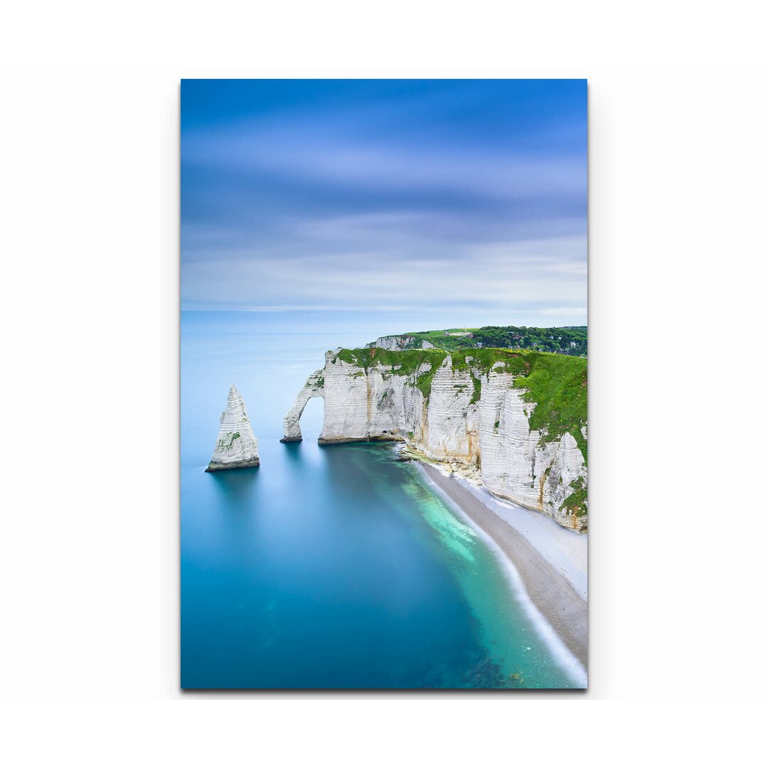 Leinwandbild Außergewöhnliche Klippen bei Etretat - Normandie