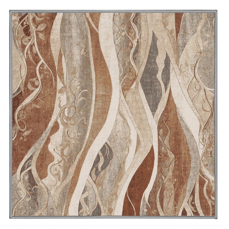 Shadowed Tides Rug, Square 6'