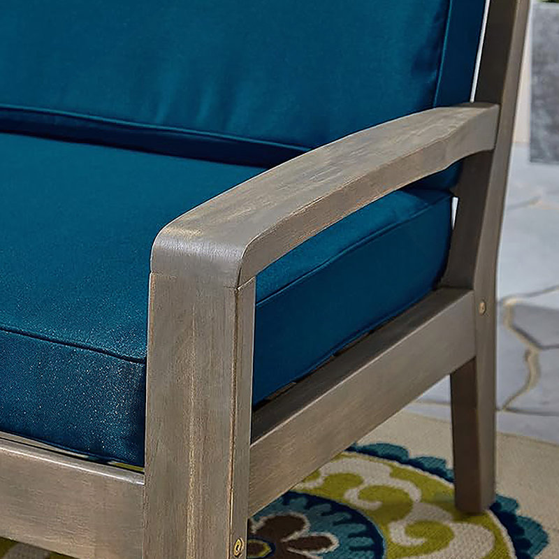 [Chaise simple] CHAISE CLUB GRENada, Bleu, Gris