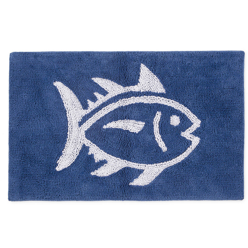 Skipjack Bath Rug, 20"W x 32"L, Cobalt