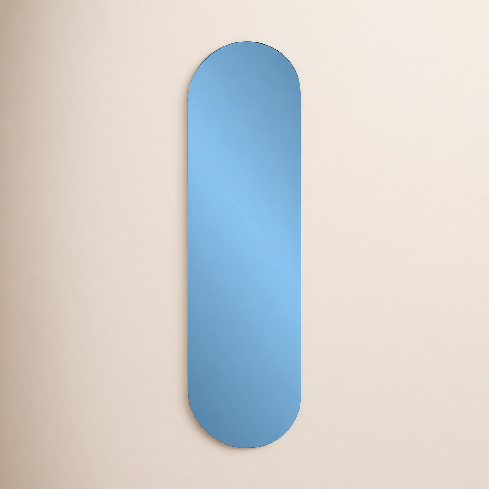 Verden Accent Mirror, Blue, 72" x 20"