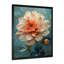 «Dahlia Collage I» rose et bleu rétro - art mural salon Dahlia-1752895634-1752895637