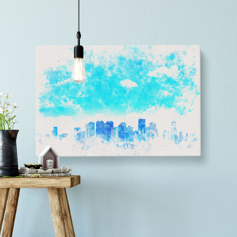 Tokyo Japan Skyline - Wrapped Canvas, 40cm H x 60cm W x 3cm D