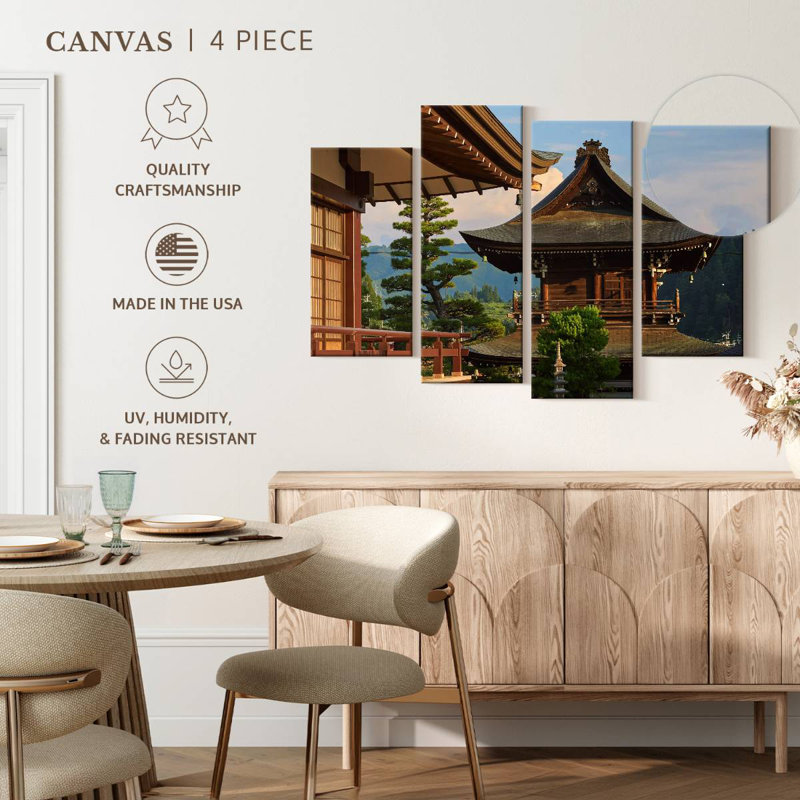 Lilie Temples In Takayama, 22" H x 36" W