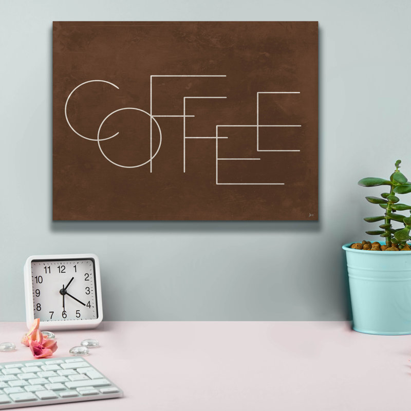 «Epic Graffiti» «Coffee I» par Jess Aiken, art mural sur toile, H 12 po x l 16 po x P 0,75 po