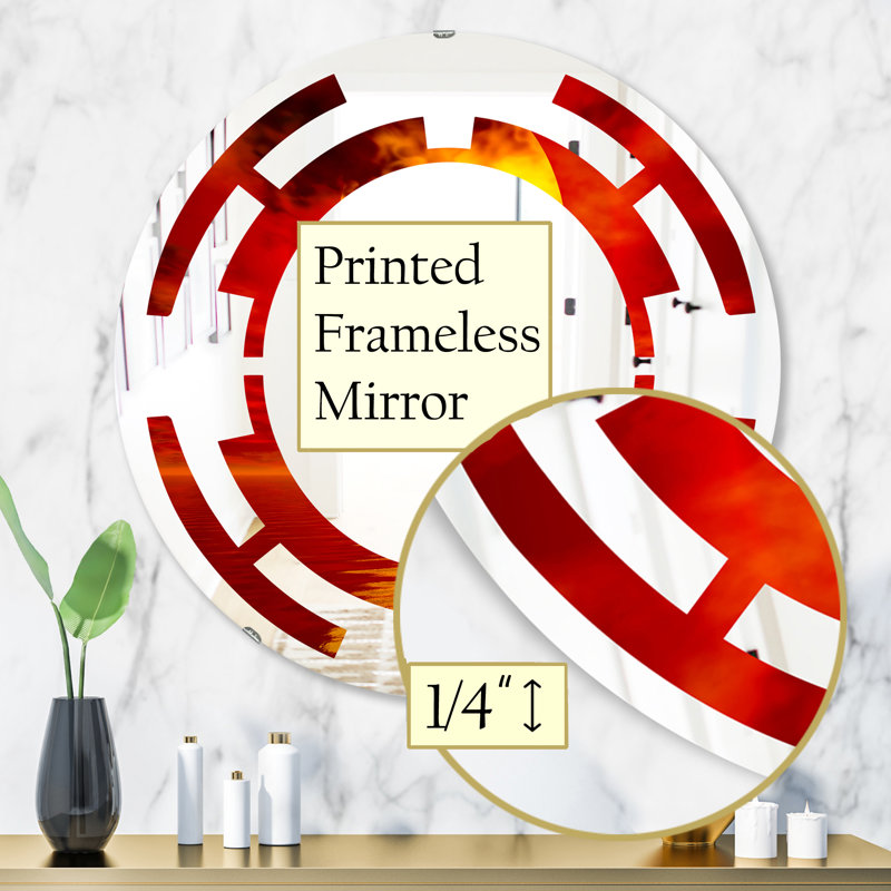 Miroir mural sans cadre Space Sun, H 31,5 po x l po