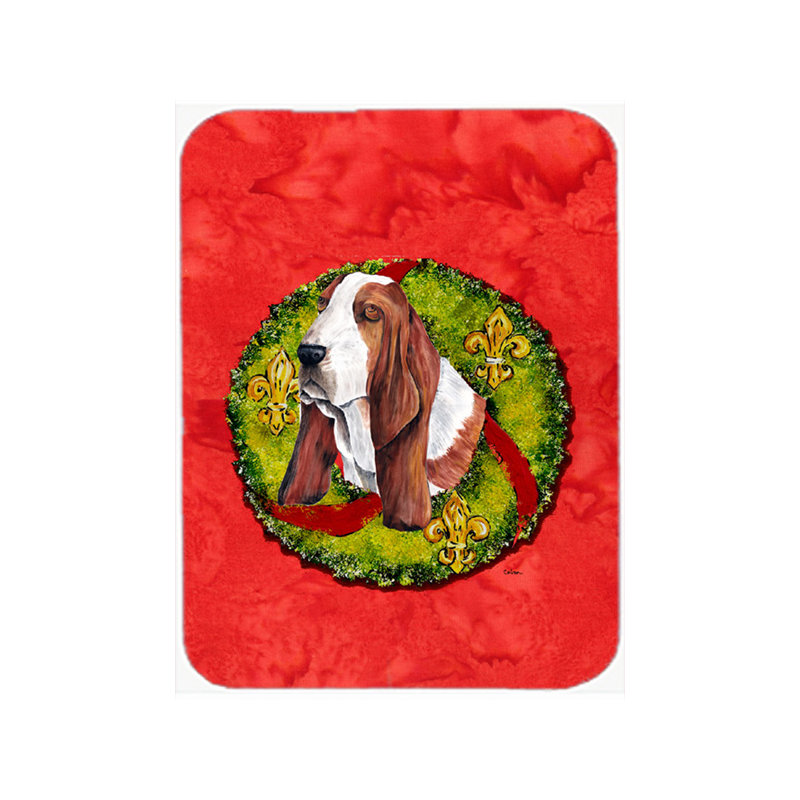 Planche à découper en verre Basset Hound