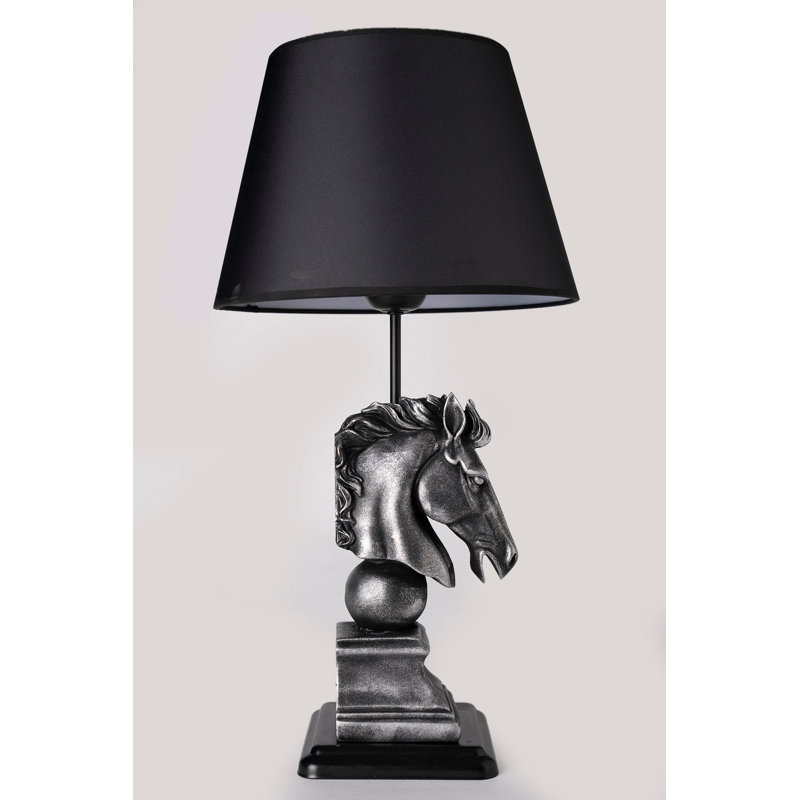 Lampe de table en métal Heffner, Argent