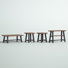 Adam 48" W Rustic Industrial Solid Wood 4 Piece Coffee Table Set With TV Console And 2 Side Tables