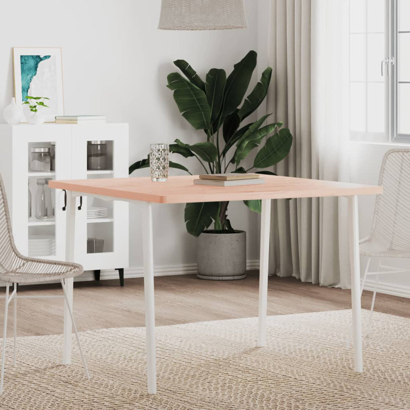 Vidaxl Table Top Square Solid Wood Beech, 70cm H x 70cm W x 1.5cm D, Natural