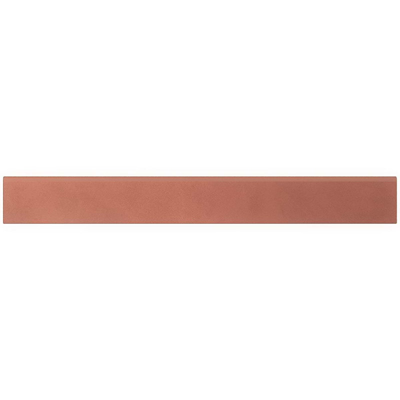 Clay 3X32 Matte Porcelain Bullnose, Grace Red