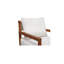 Chaise d'appoint d'extérieur Bronson Naturel