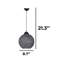 Luminaire suspendu en coton avec globe