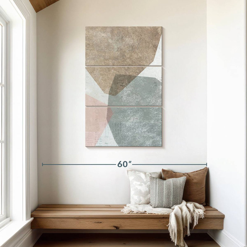 Avery Pensive I Blush Gray, 45" H x 28" W