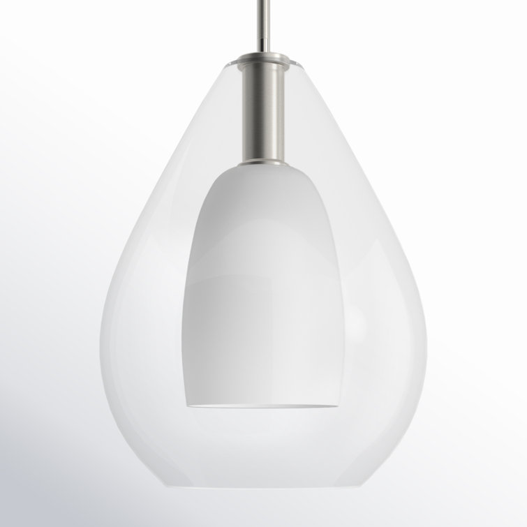 Eldine Single Light Glass Dimmable Pendant