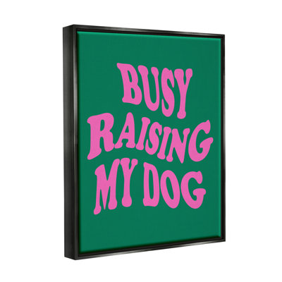 Cadre flottant «Raising My Dog» par House of Lulu