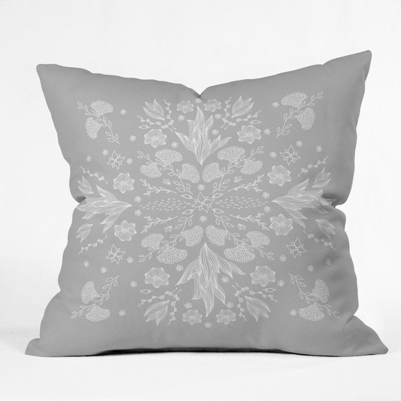Coussin décoratif extérieur Iveta Abolina Floral Ii, 18 po x 18 po