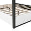 Castella Canopy Bed With Upholstered Headboard And Metal Frame-9032286-9032284
