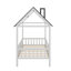 Lit simple en bois avec clôture-1973507815