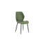 4 ensembles de chaises de salle à manger rétro en polyuréthane olive avec un coussin spacieux et confortable. Disponible, avec des pieds en métal et des pieds réglables, convenant à la salle à manger, au bureau et au bureau, etc.
