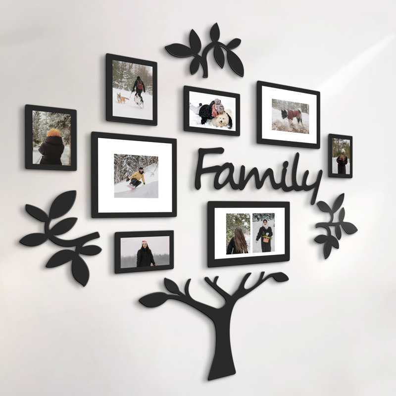 Family Tree Picture Frame Wall Decor Set
