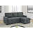 Arnel 80.5" Wide Microfiber/Microsuede Right Hand Facing Sleeper Sofa & Chaise