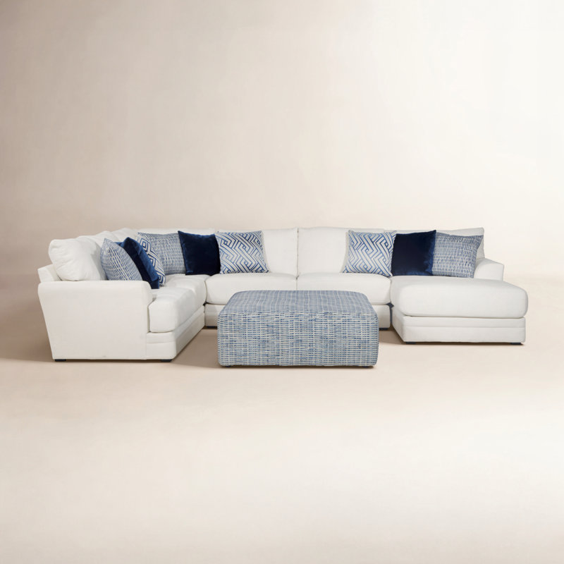 Mazekine Upholstered U-Shaped Sectional, Left Hand Facing