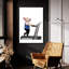  «Cochon sur tapis roulant» par John Hovenstine, art mural en verre acrylique, 24 po x 36 po-416031361