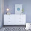 Commode double 6 tiroirs l 59 po-113782116