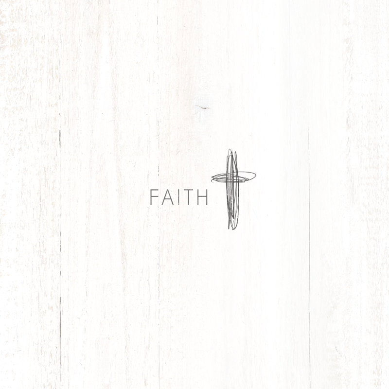 Faith Cross Drawing - Wrapped Canvas Print, 122cm H x 122cm W x 3.8cm D