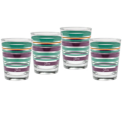 Fiesta® Desert Stripes DOF Glass Set Of 4