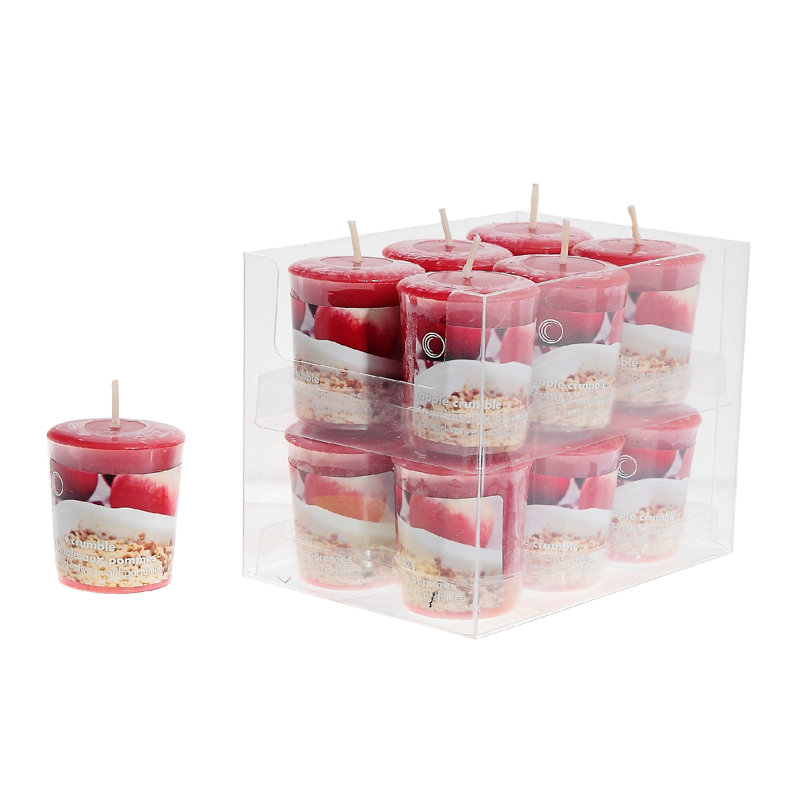 Bougie votive champignon parfumée pomme