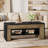 Rectangular Coffee Table with 2-Tier Storage