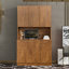 70,87 po de hauteur avec garde-robe et armoire de cuisine, avec 6 portes, 1 tablette ouverte et 1 tiroir-1803985328