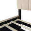 Lit plateforme tapissier en velours avec 2 tiroirs et 1 lit gigogne simple TG