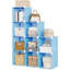 Organisateur de rangement cubique - Tablette modulaire robuste, tablettes de bricolage empilables 11,8 po x 11,8 po x 11,8 po avec pieds anti-basculement et trousse à outils-1237128050