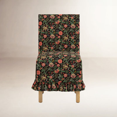 Louise Slipcover Dining Chair In Gracie Cocoa
