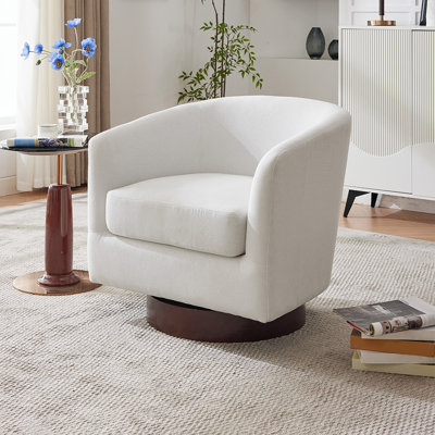 Upholstered Swivel Armchair