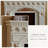 Beige Solid Wood Electric Fireplace-1382362201