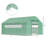 13' x 10' x 6.5' Hoop House Greenhouse with Large Windows and Zippered Door, Large Walk-In Tunnel Green House with Upgraded Galvanized Steel Frame, PE Cover, Gardening Plant Hot House-107129614