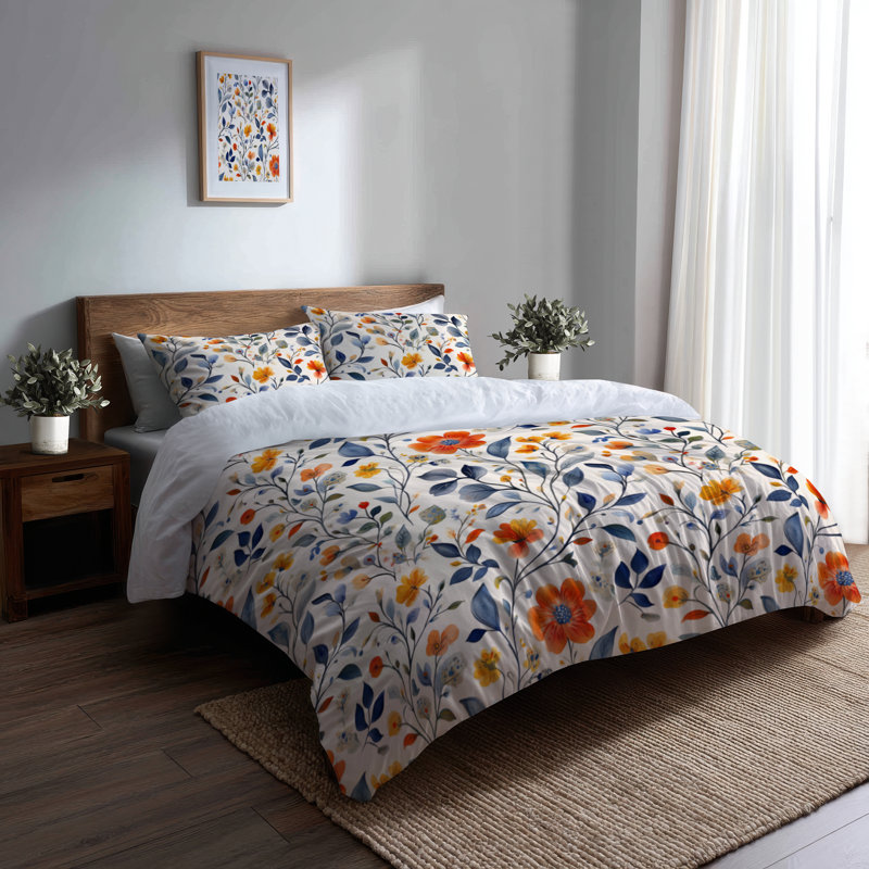 Ensemble de literie 3 pièces Boho - Ensemble de housse de couette et coussin décoratif