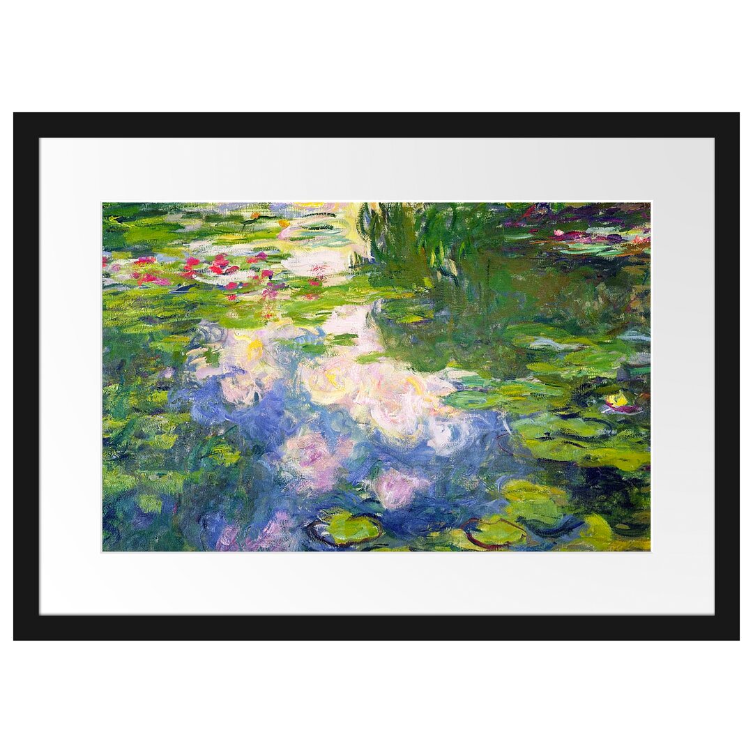 Gerahmter Kunstdruck Water Lilies II von Claude Monet