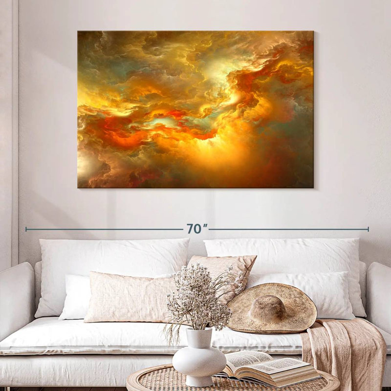 Avery Sunset Glow Abstract, 32" H x 48" W