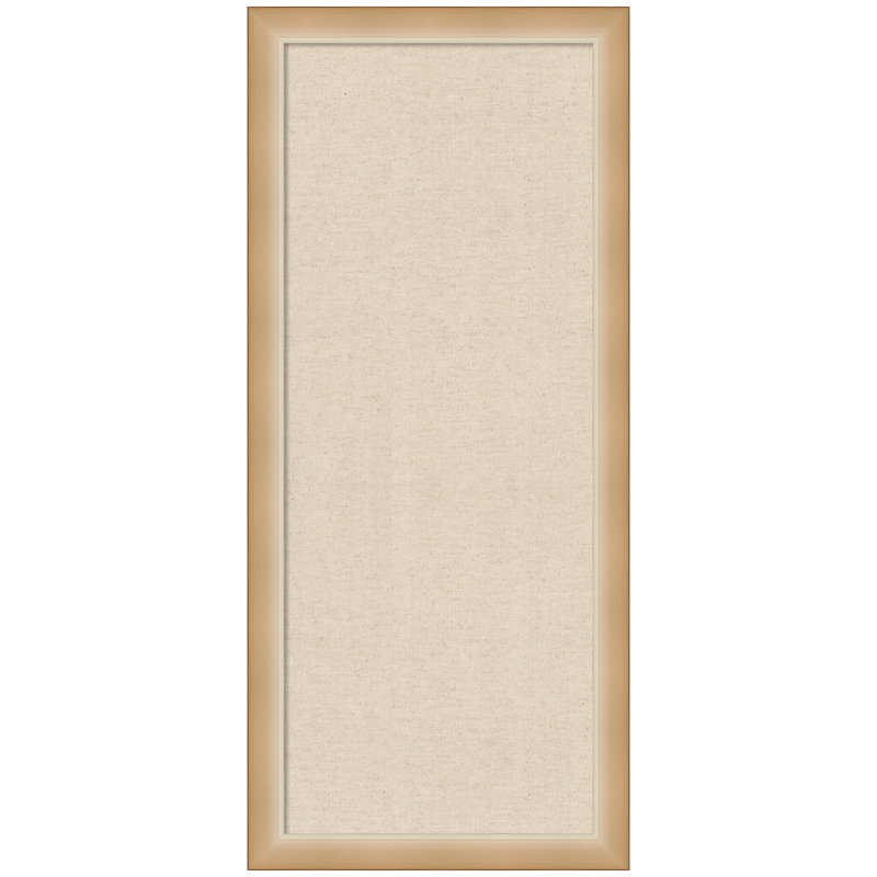 Tableau d'affichage traditionnel en tissu à cadre neutre en tissu à cadre neutre Kate et Laurel, 42" H x 18" W