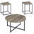 Ensemble de 3 tables basses Kleinschmidt