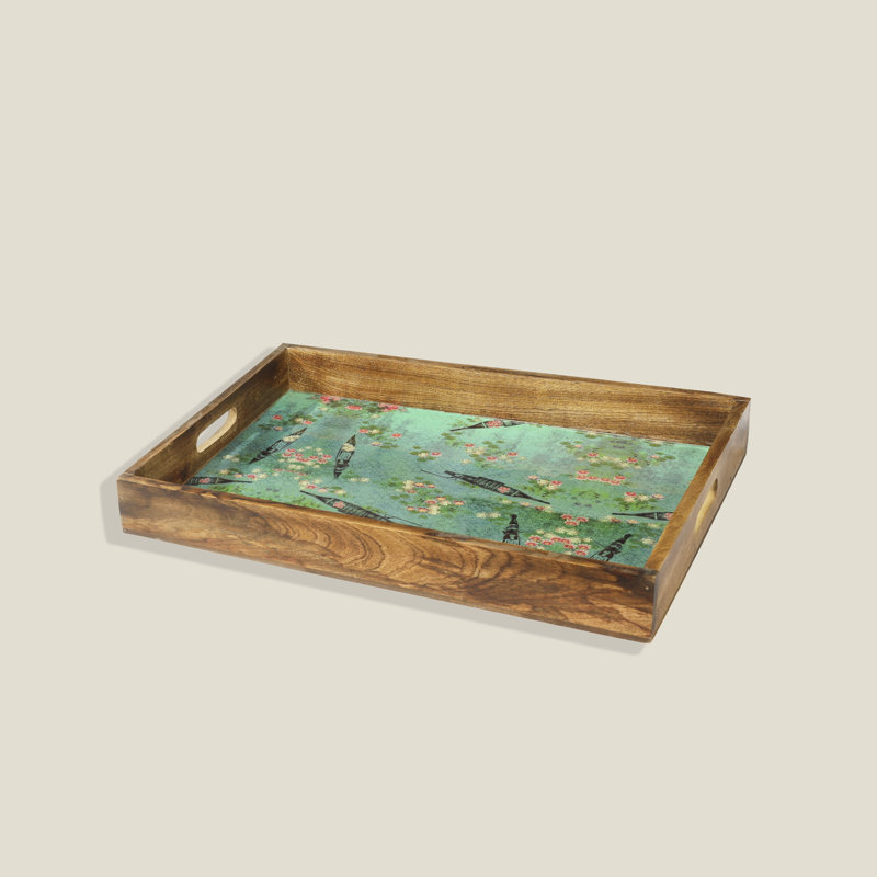 Plateau en bois - ensemble de 3