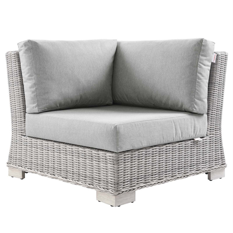 Chaise de coin d'extérieur Modway Conway, gris